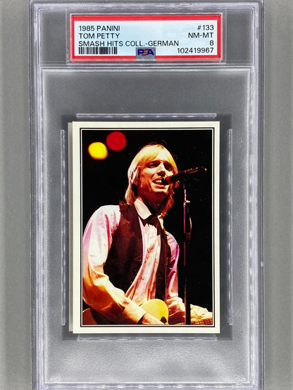 1985 Panini #133 Tom Petty (German) Smash Hits Collection PSA 8 - Pop 2 (Music)