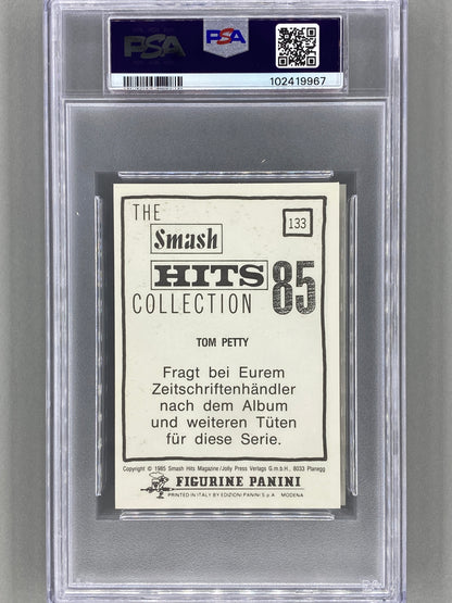 1985 Panini #133 Tom Petty (German) Smash Hits Collection PSA 8 - Pop 2 (Music)