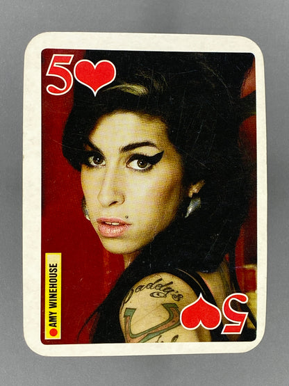 2007 Bravo Star Cards Amy Winehouse 5 of Hearts Brifcor (Romania) (Music)