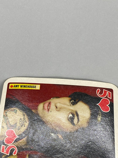 2007 Bravo Star Cards Amy Winehouse 5 of Hearts Brifcor (Romania) (Music)
