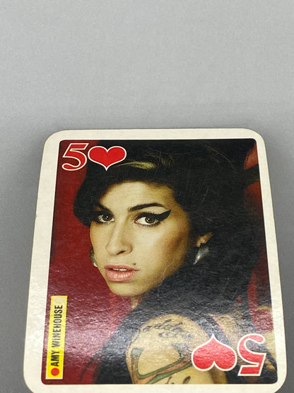 2007 Bravo Star Cards Amy Winehouse 5 of Hearts Brifcor (Romania) (Music)