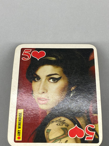 2007 Bravo Star Cards Amy Winehouse 5 of Hearts Brifcor (Romania) (Music)