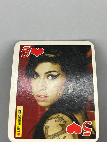 2007 Bravo Star Cards Amy Winehouse 5 of Hearts Brifcor (Romania) (Music)