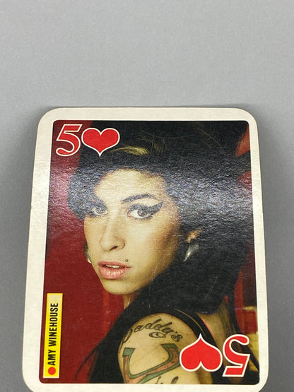 2007 Bravo Star Cards Amy Winehouse 5 of Hearts Brifcor (Romania) (Music)