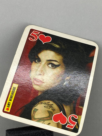 2007 Bravo Star Cards Amy Winehouse 5 of Hearts Brifcor (Romania) (Music)
