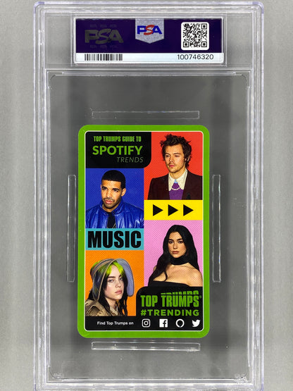 2022 Top Trumps Dua Lipa Guide to Spotify Trends PSA 10 - Pop 2 (Music)