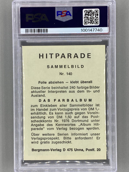 1971 Bergmann-Verlag #140 Rolling Stones Hit Parade Sticker PSA 3 Pop 1 (Music)