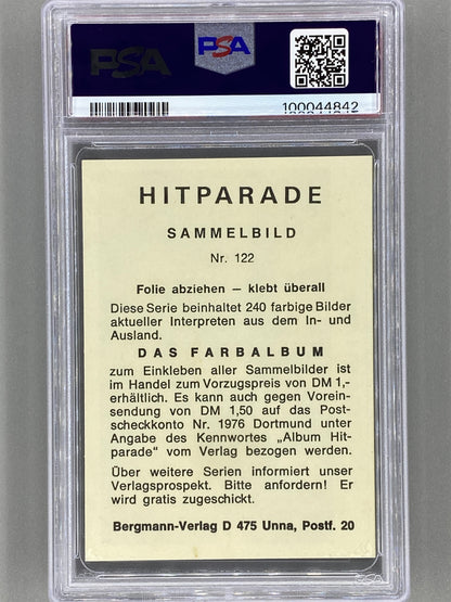 1971 Bergmann-Verlag #122 Badfinger Hit Parade Sticker PSA 8 Pop 1 (Music)