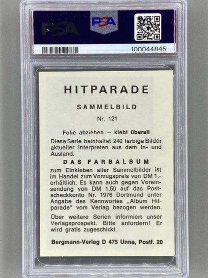 1971 Bergmann-Verlag #121 Bee Gees Hit Parade Sticker PSA 6 Pop 1 (Music)