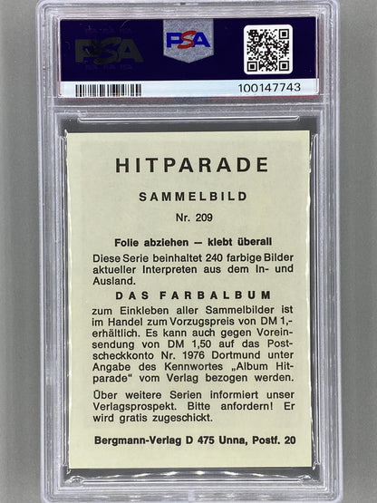 1971 Bergmann-Verlag #209 Jimmy Cliff Hit Parade Sticker PSA 7 Pop 1 (Music)