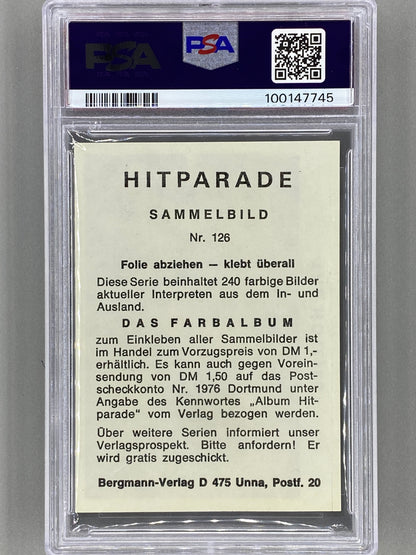 1971 Bergmann-Verlag #126 The Hollies Hit Parade Sticker PSA 4 Pop 1 (Music)