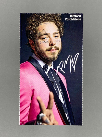 2019 Bravo Post Malone / Ariana Grande Autogramm Karten (Germany) (Music)