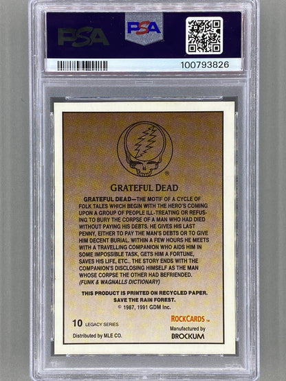 1991 Brockum Rockcards #10 Grateful Dead Grateful Dead Legacy Series PSA 6 Pop 7 (Music)py)