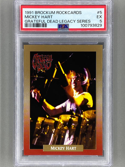 1991 Brockum Rockcards #5 Mickey Hart Grateful Dead Legacy Series PSA 5 Pop 1 (Music)