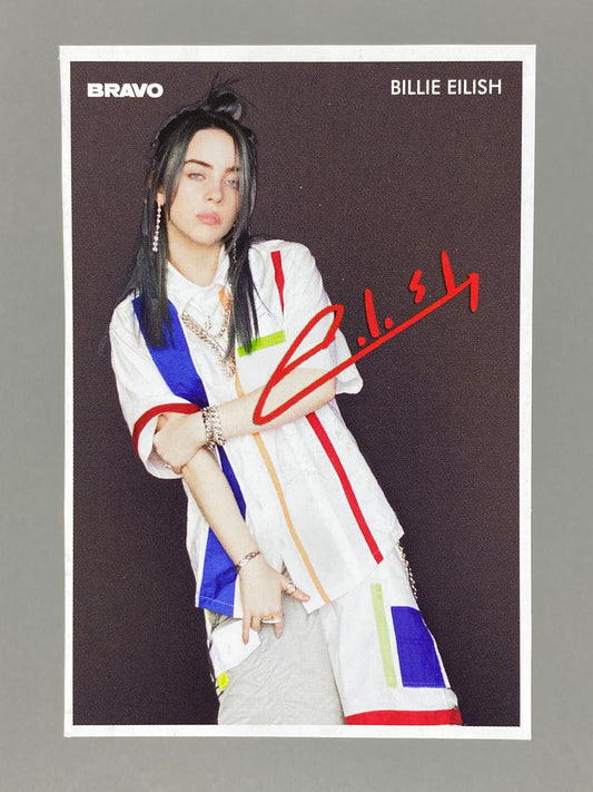 2019 Bravo Billie Eilish / Dove Cameron Karta s Avtograf (Bulgaria) (Music)