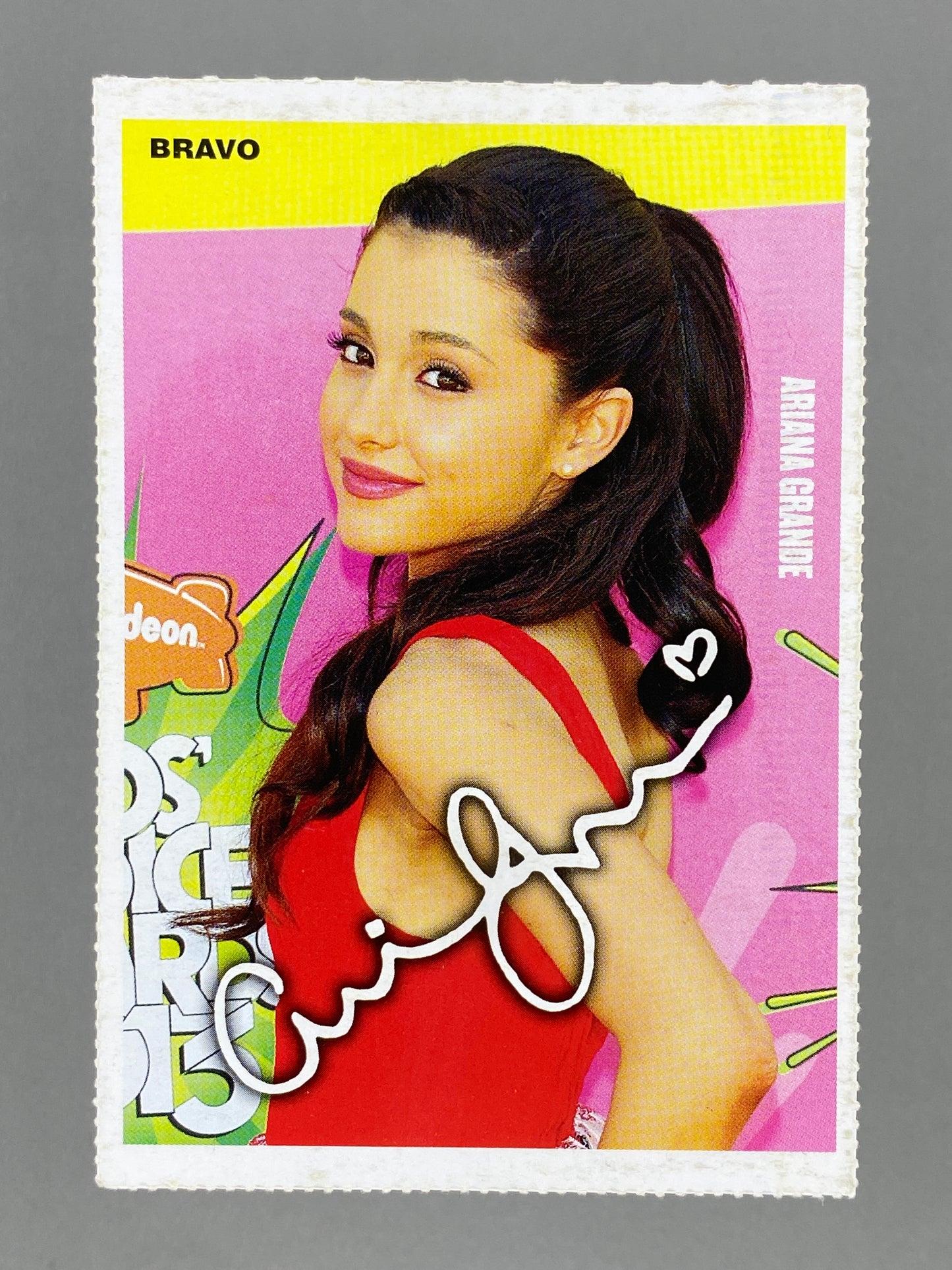 2013 Bravo Lana Del Ray / Ariana Grande Karta s Avtograf (Bulgaria) (Music)