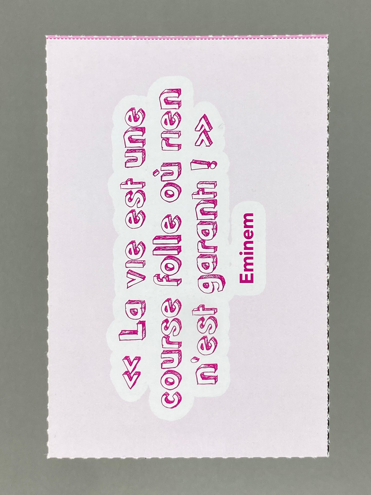 2024 YouStar Eminem Carte de relevé Statement Card (France) (Music)