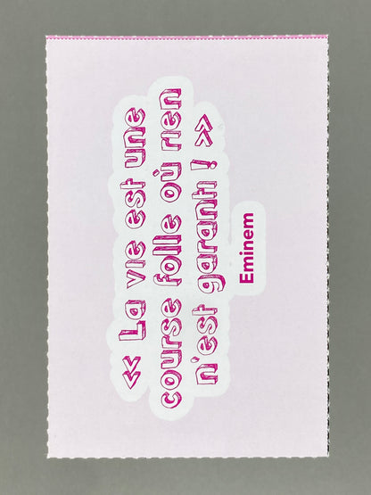 2024 YouStar Eminem Carte de relevé Statement Card (France) (Music)