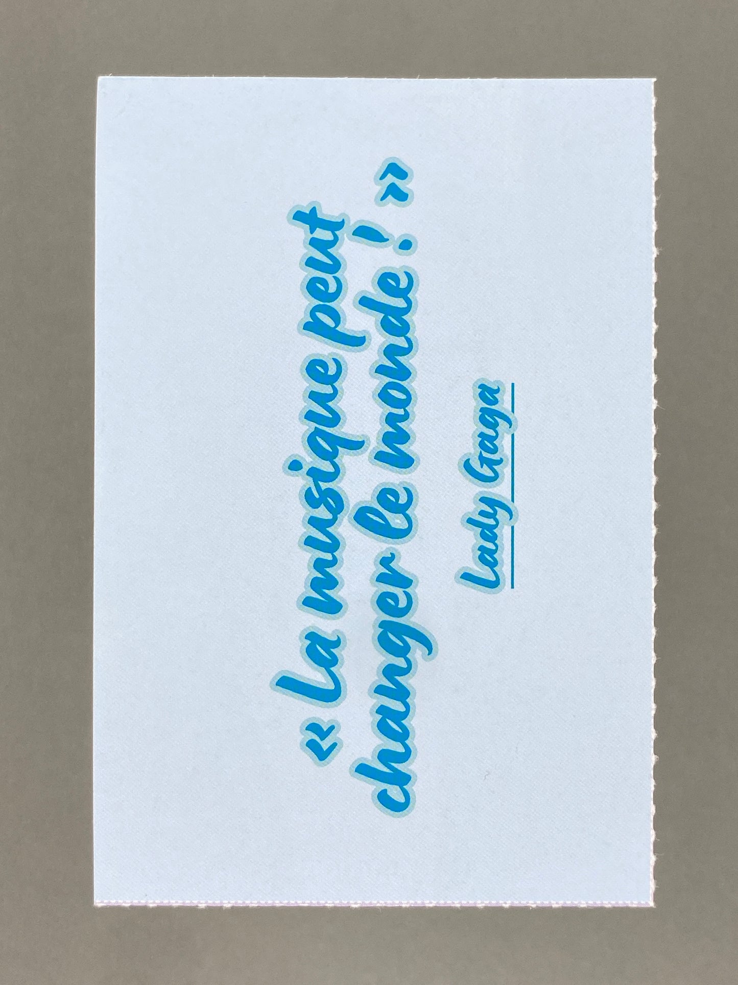 2024 Starlight Lady Gaga Carte de relevé Statement Card (France) (Music)