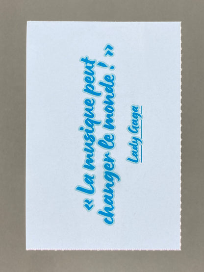 2024 Starlight Lady Gaga Carte de relevé Statement Card (France) (Music)