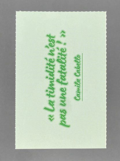 2024 Starlight Camila Cabello Carte de relevé Statement Card (France) (Music)