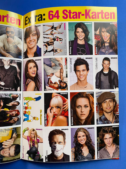 2009 Bravo Nr 21 Magazine Taylor Swift - w/ Complete 64 Card Insert Lot (Germany) (Music)