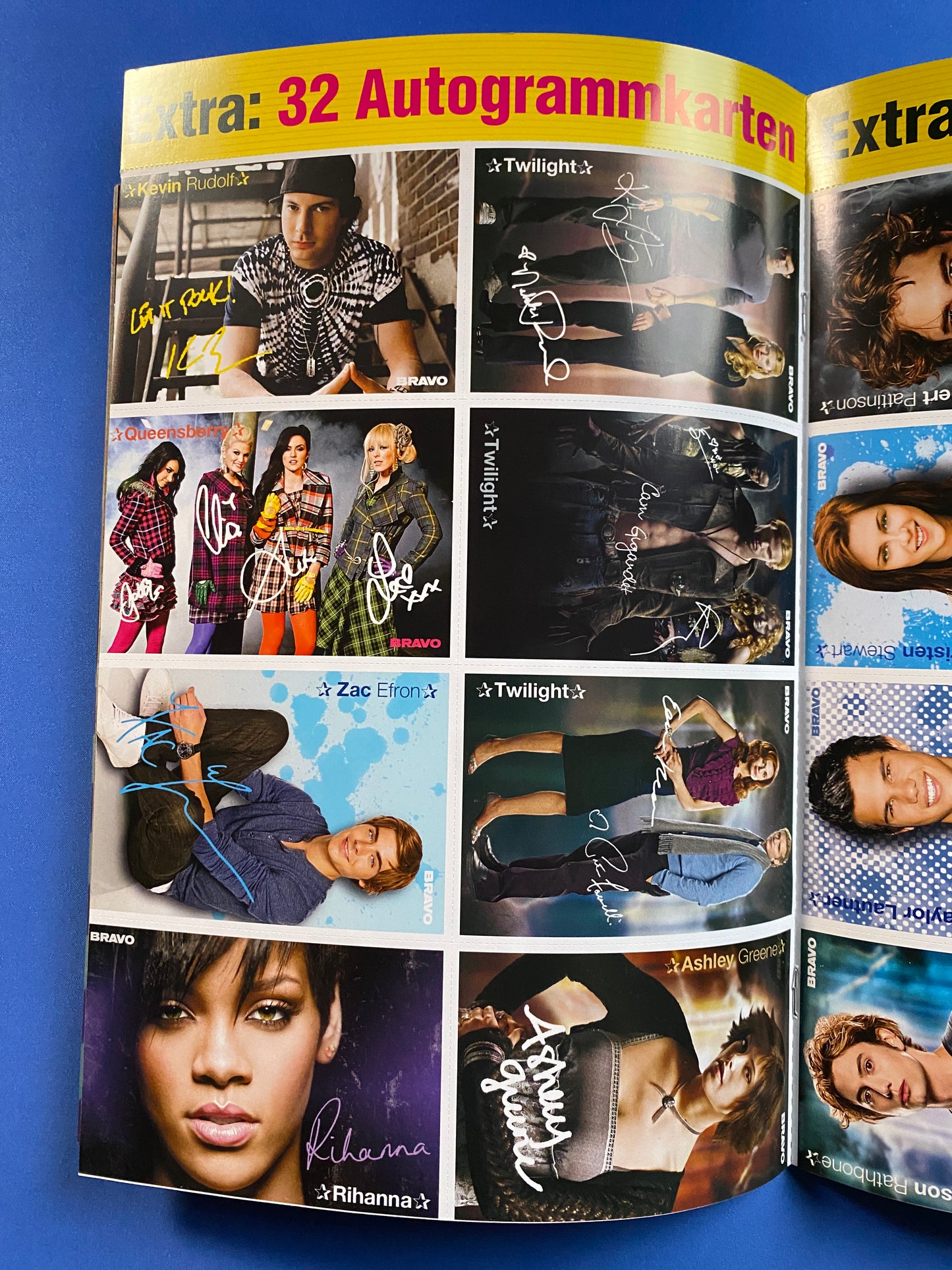 2009 Bravo Nr 12 Magazine Taylor Swift - w/ Complete 32 Card Insert Lot (Germany) (Music)