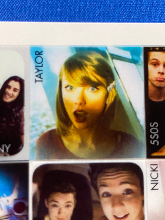 2015 Bravo Magazine Taylor Swift Featured Complete Sticker Sheet (Germany) (Music)