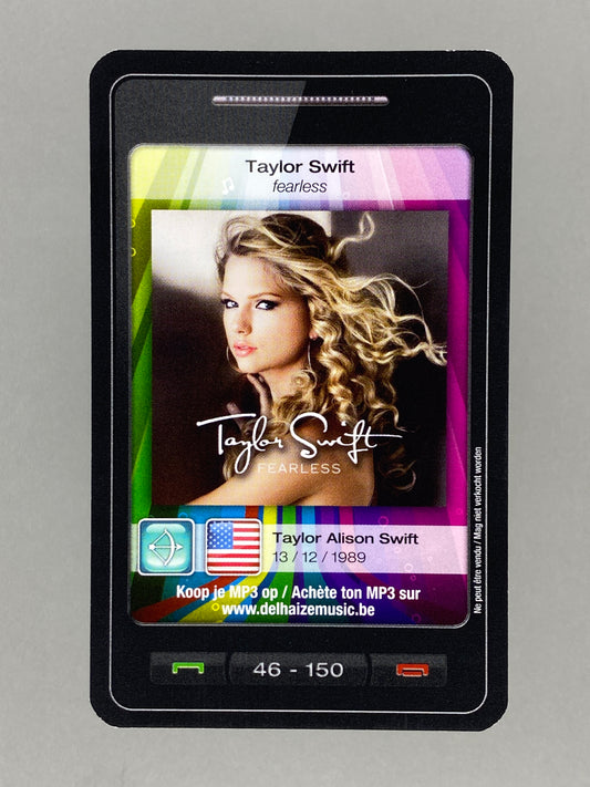 2011 Delhaize #46 Taylor Swift Fearless Star & Tunes (Belgium) (Music)