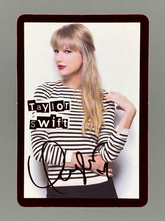 c 2012-2014 Yes! Card #9145 Taylor Swift Red Metal Hong Kong (Music)