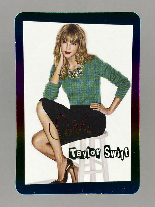c 2012-2014 Yes! Card #10861 Taylor Swift Rainbow Metal Hong Kong (Music)
