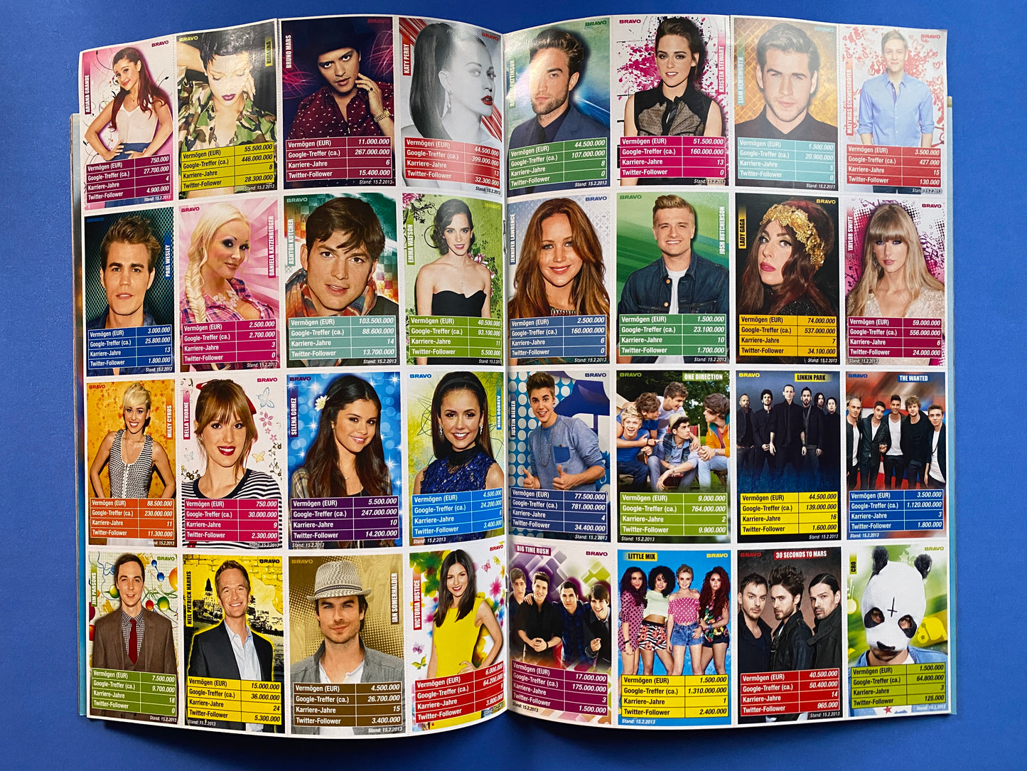 2013 Bravo Nr 11 Magazine Taylor Swift - w/ Complete 32 Card Insert Lot (Germany) (Music)