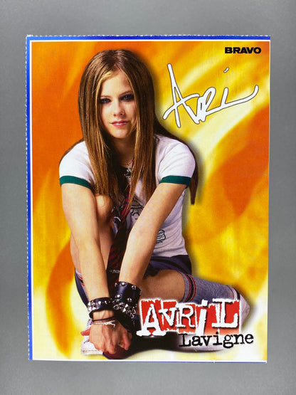 2003 Bravo Avril Lavigne Autogramm Karten Oversized (Germany) (Music)