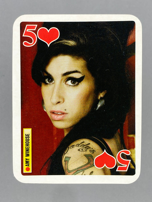 2007 Bravo Star Cards Amy Winehouse 5 of Hearts Brifcor (Romania) (Music)