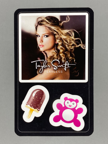 2011 Delhaize Taylor Swift Fearless Star & Tunes Sticker (Belgium) (Music)