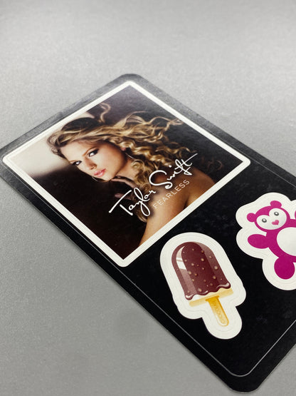 2011 Delhaize Taylor Swift Fearless Star & Tunes Sticker (Belgium) (Music)