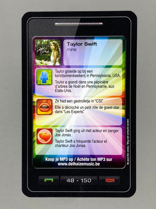 2011 Delhaize #48 Taylor Swift Mine Star & Tunes (Belgium) (Music)
