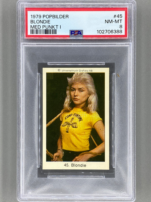 1979 Popbilder #45 Blondie Med Punkt I PSA 8 Pop 5 (Music)