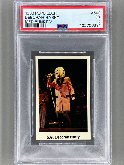 1980 Popbilder #509 Deborah Harry Med Punkt V PSA 5 Pop 1 (Music)