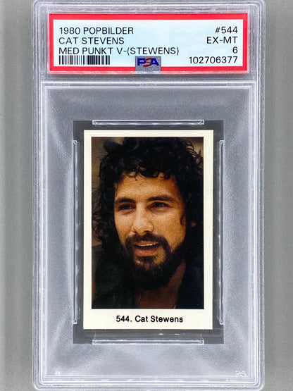 1980 Popbilder #544 Cat Stevens Med Punkt V PSA 6 Pop 2 (Music)