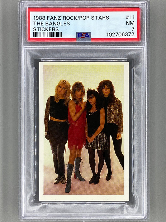 1988 Fanz #11 The Bangles Rock/Pop Stars Stickers PSA 7 - Pop 1 (Music)