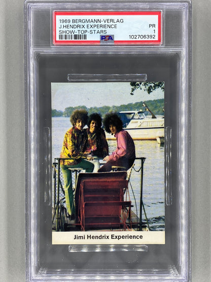 1969 Bergmann-Verlag Jimi Hendrix Experience Show Top Stars PSA 1 - Pop 1 (Music)