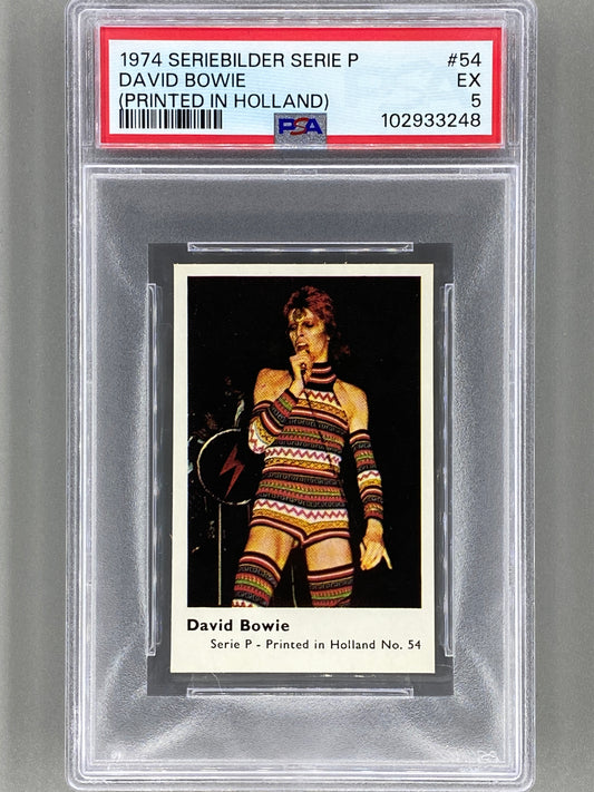 1974 Seriebilder Serie P #54 David Bowie (Printed in Holland) HC PSA 5 Pop 3 (Music)