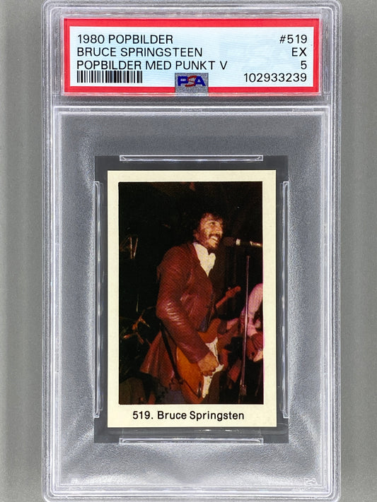 1980 Popbilder #519 Bruce Springsteen Med Punkt V PSA 5 Pop 4 (Music)