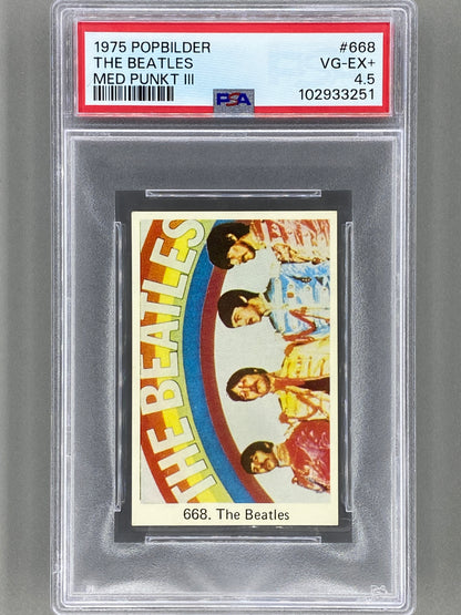 1975 Popbilder #668 The Beatles Med Punkt III PSA 4.5 Pop 2 (Music)