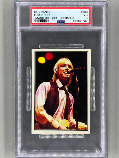 1985 Panini #133 Tom Petty (German) Smash Hits Collection PSA 3 - Pop 1 (Music)