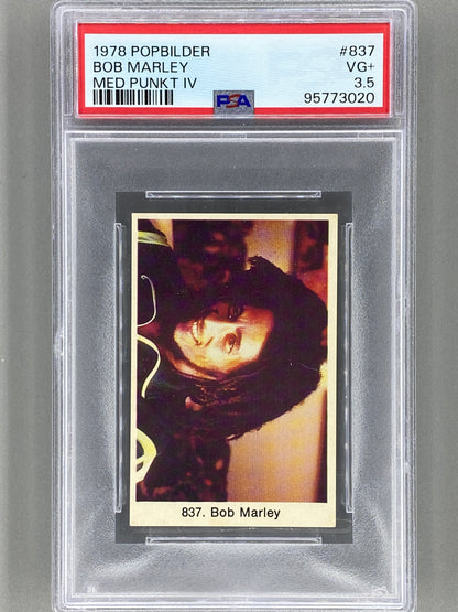 1978 Popbilder #837 Bob Marley Med Punkt IV PSA 3.5 Pop 3 (Music)