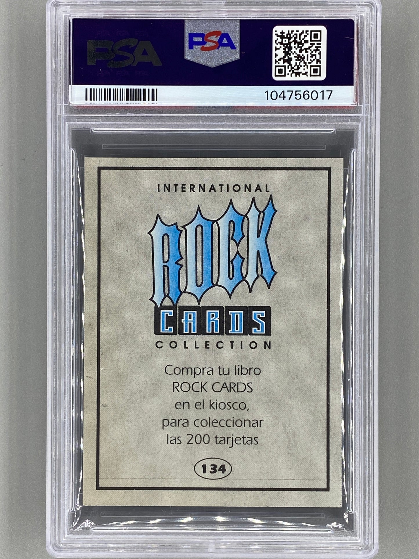 1994 Ultra Figus #134 Richie Blackmore Intl Rock Cards Deep Purple PSA 7 Pop 1 (Music)
