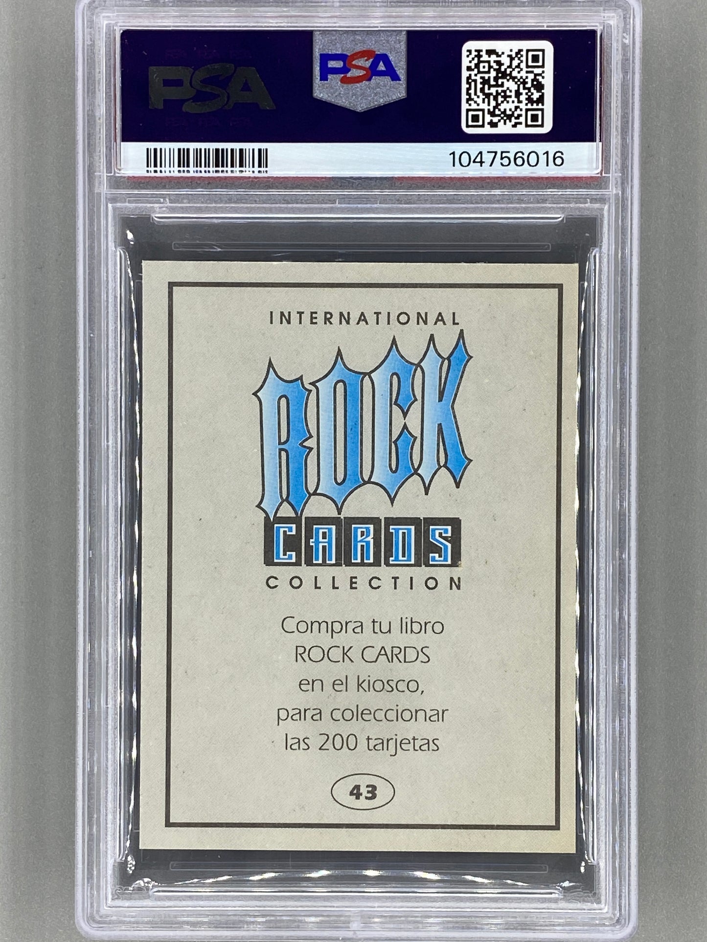 1994 Ultra Figus #43 Steven Tyler Intl Rock Cards Aerosmith PSA 7 Pop 1 (Music)