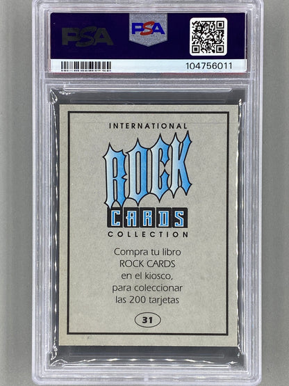 1994 Ultra Figus #31 Dave Mustaine Intl Rock Cards Megadeth PSA 4 Pop 1 (Music)